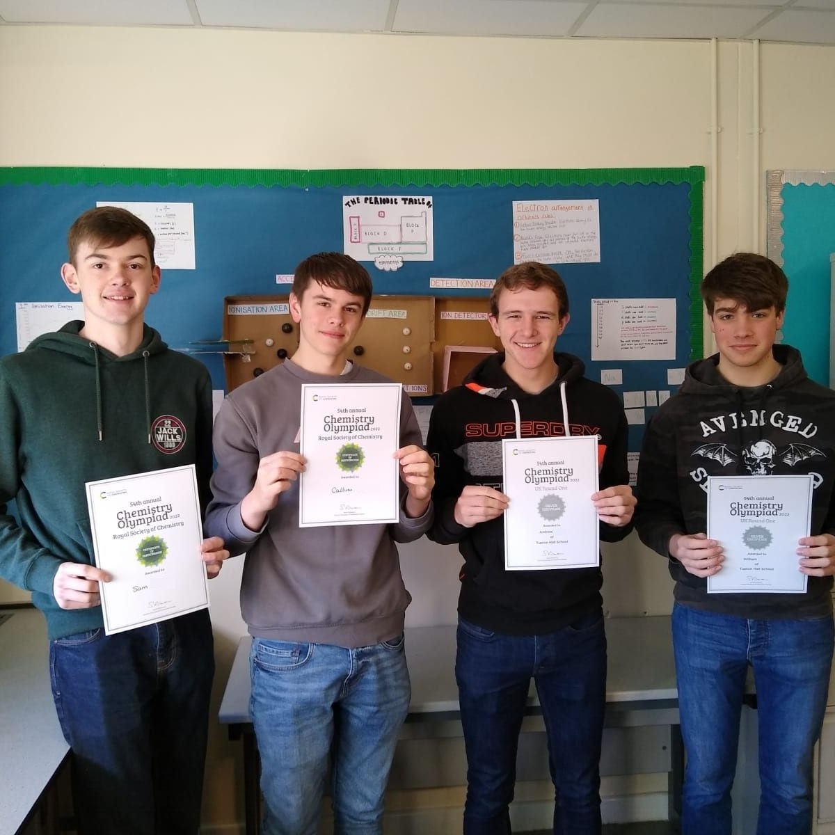 Chemistry Olympiad Awards Tupton Hall School